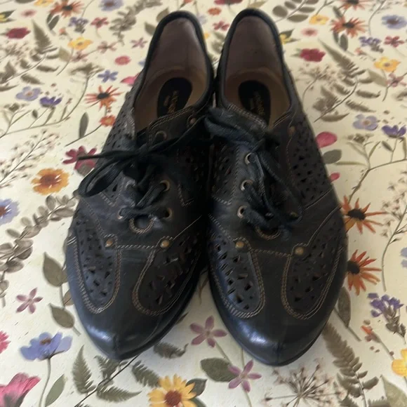 Bocage Paris leather pointed toe lace up rare shoes size 40 - Picture 8 of 13